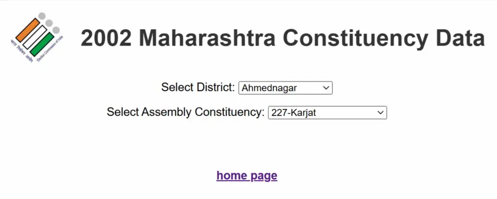 Select District and Assembly