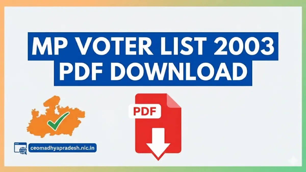 MP Voter List 2003 PDF