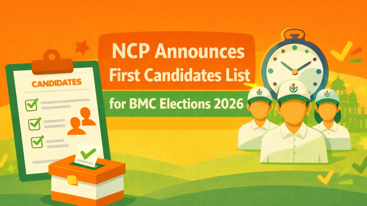 NCP First Candidates List for BMC Election 2026