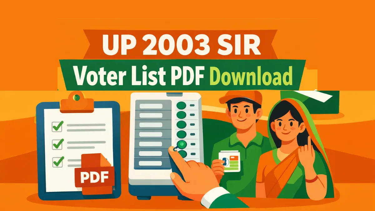 UP Voter List 2003 PDF