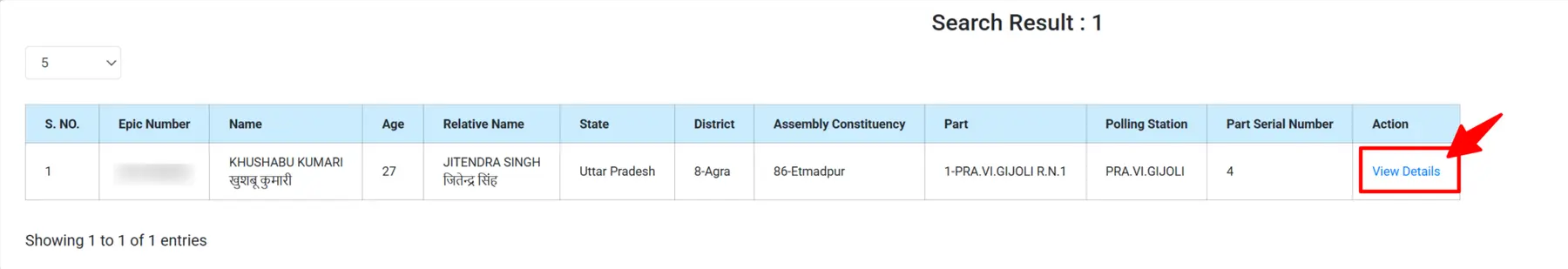 Voter Details