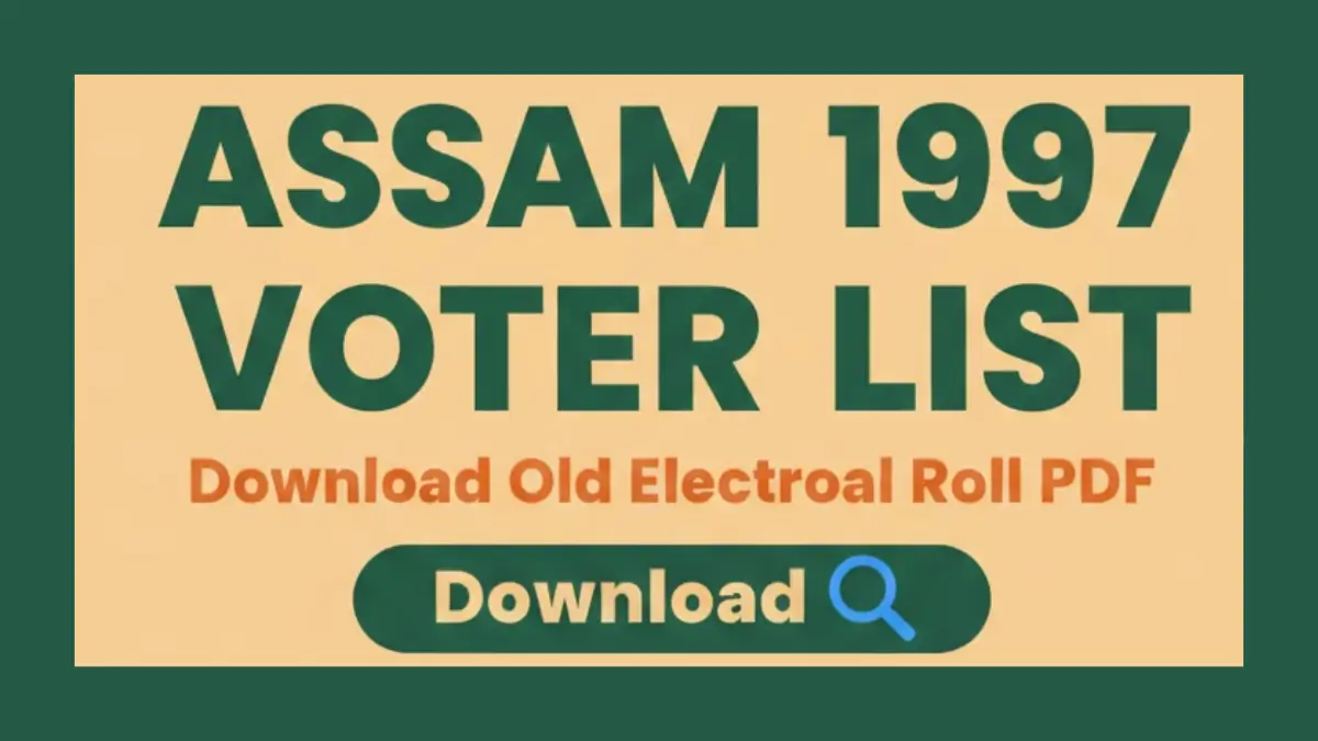 Assam Voter List 1997 PDF