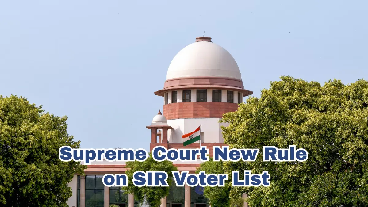 Supreme Court Rule on SIR Voter List