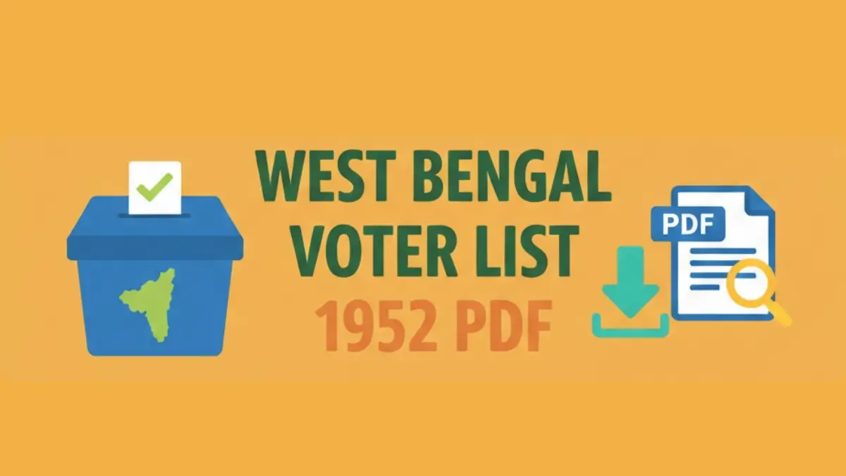 Voter List 1952 West Bengal PDF