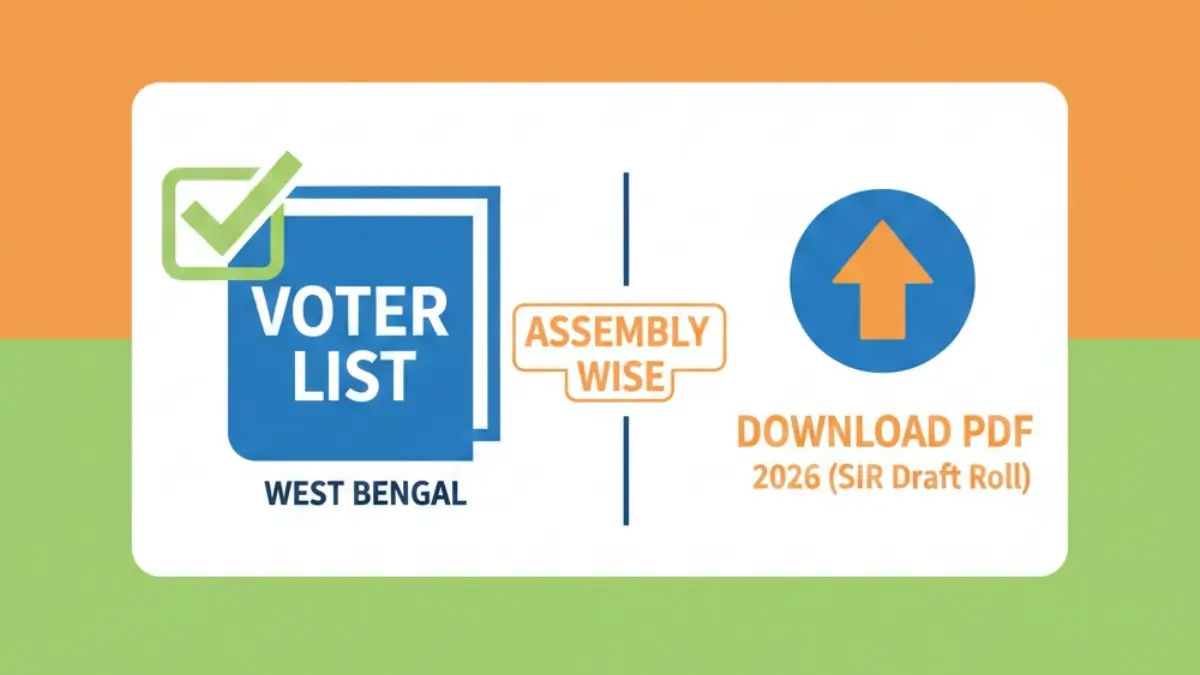 West Bengal 2026 Voter List PDF