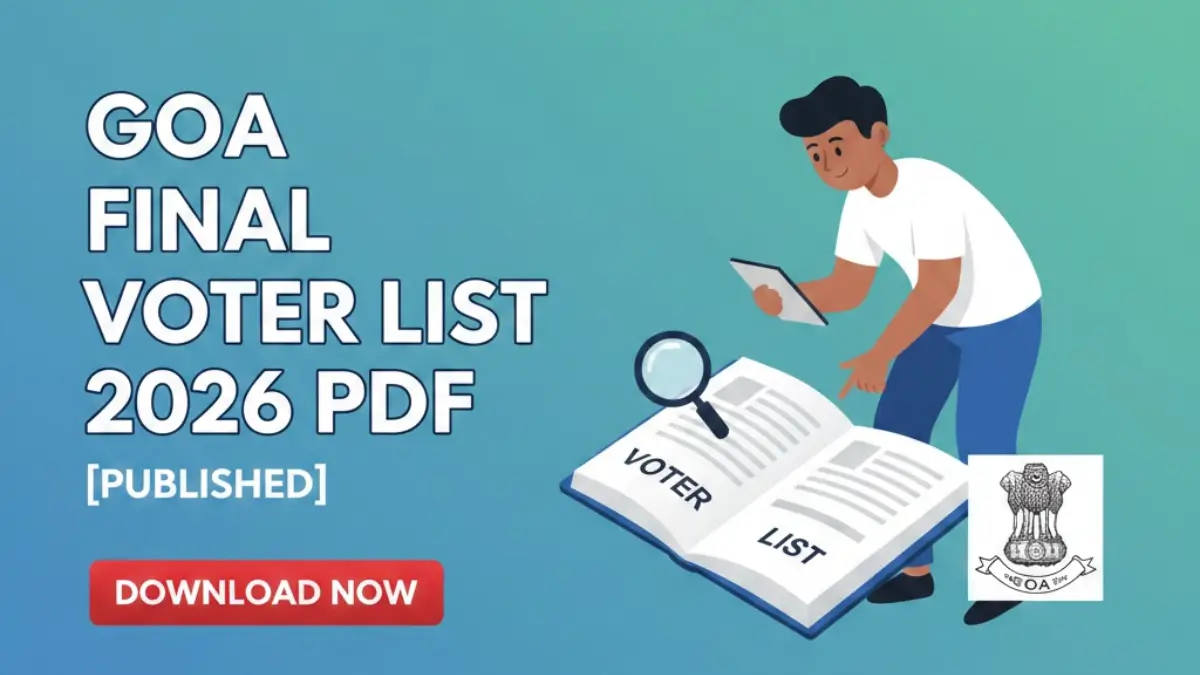 Goa Final Voter List 2026 PDF