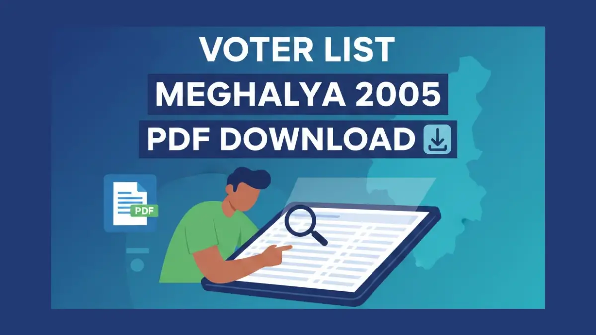 Meghalaya Voter List 2005 PDF
