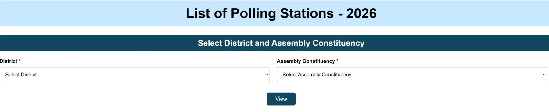 Select District & AC