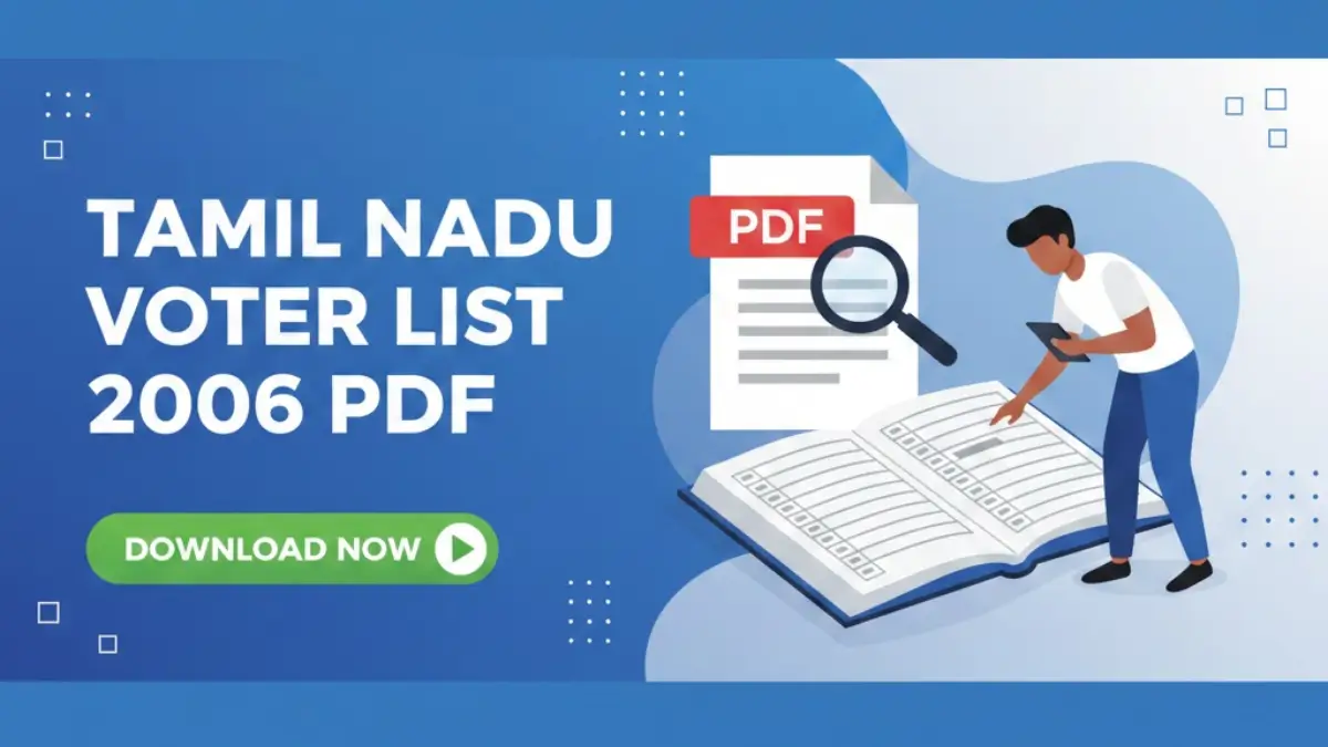 Tamil Nadu Voter List 2006 PDF