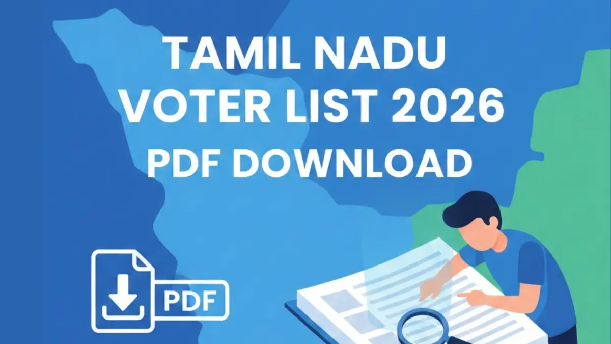 Tamil Nadu Voter List 2026 PDF