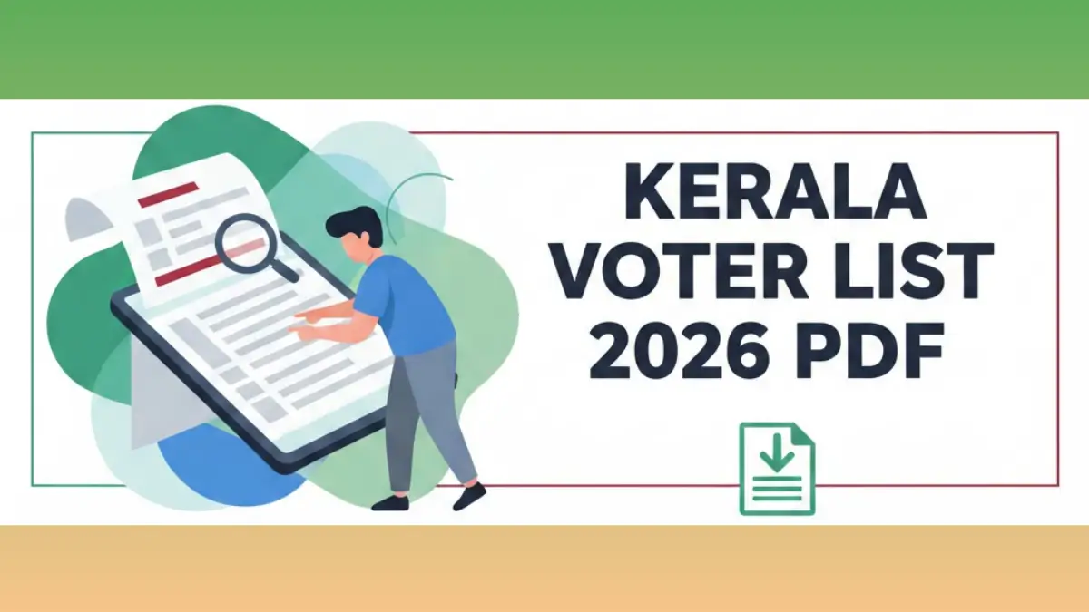 Kerala Final Voter List 2026 PDF
