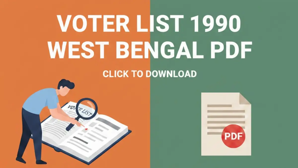 Voter List 1990 West Bengal PDF