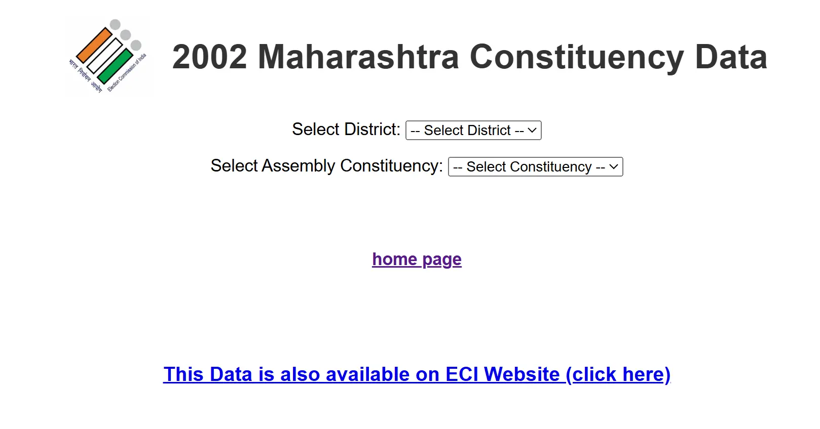 2002 Maharashtra Constituency Data