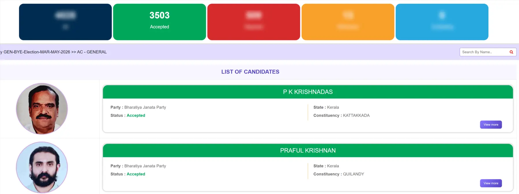 Accepted Affidavt Candidate List
