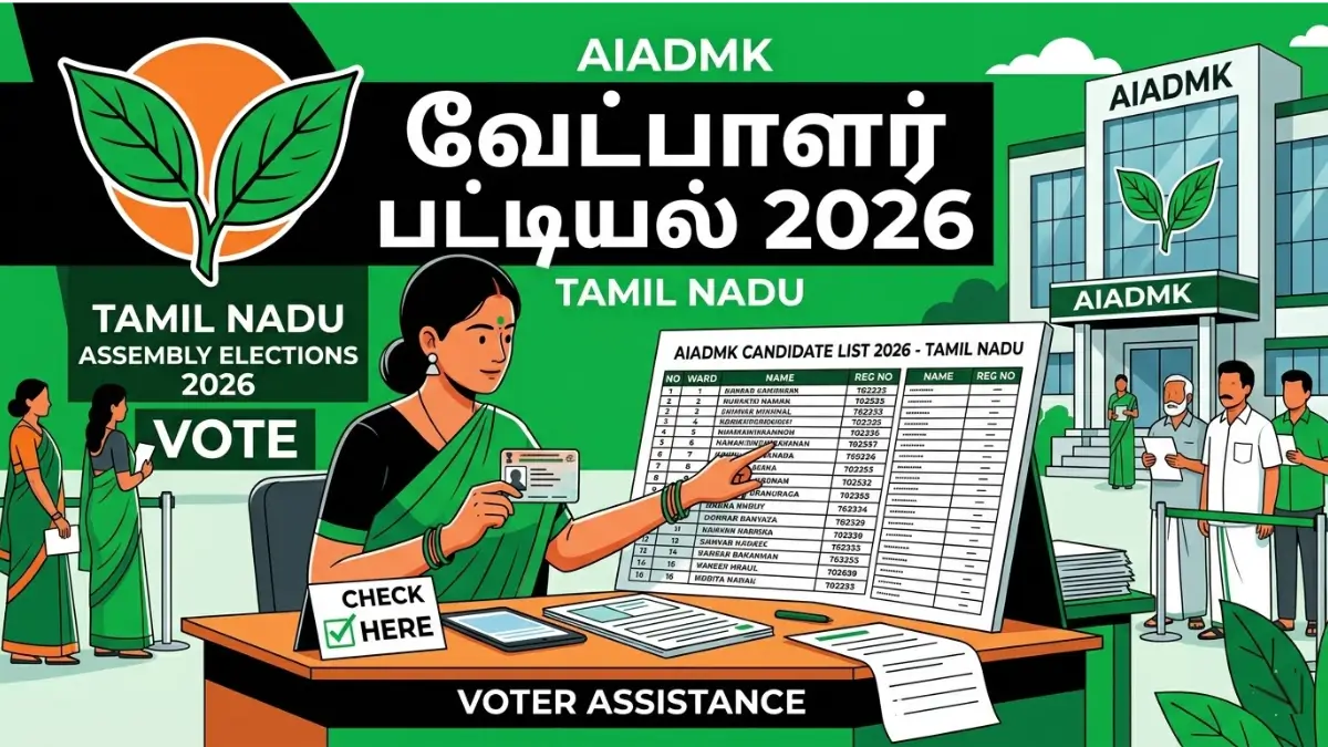 AIADMK Candidates List 2026