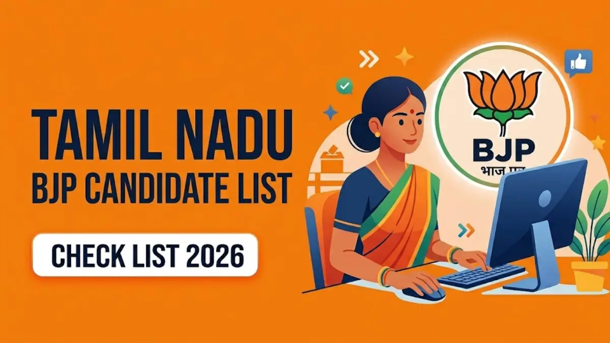 BJP Candidate List 2026 For Tamil Nadu