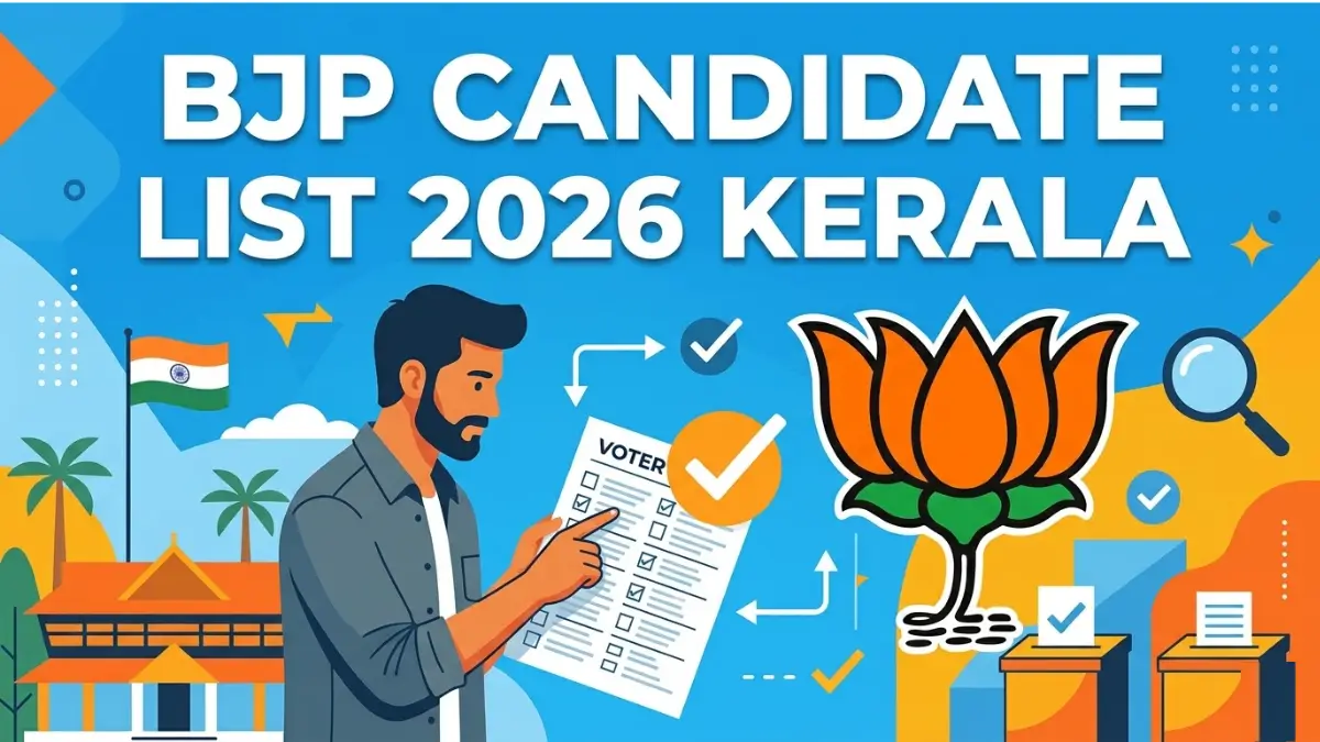 BJP Candidates List 2026 for Kerala Election