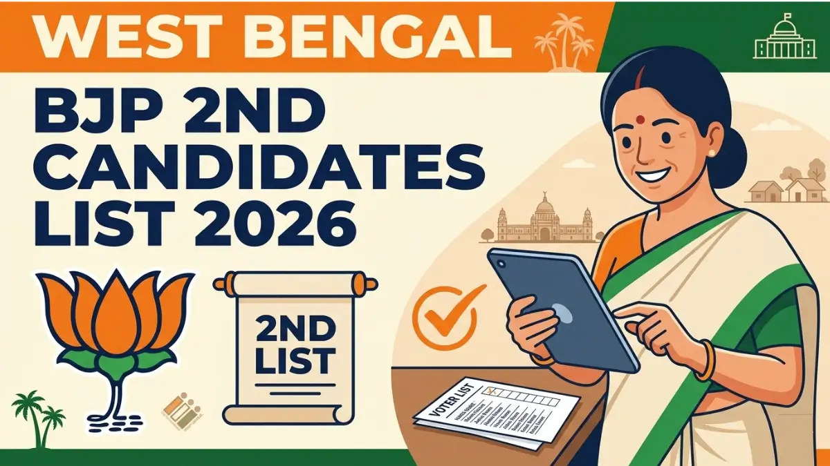 BJP Second Candidates List 2026 West Bengal