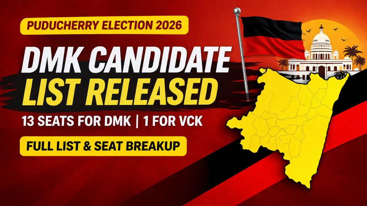 DMK Candidate List Puducherry