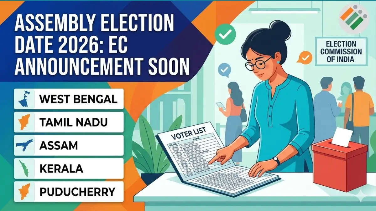 Election Commission will announce poll dates for West Bengal, Tamil Nadu, Assam, Kerala, Puducherry