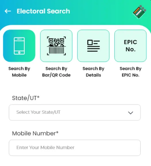 Electoral Search - Voter Helpline App Screenshot