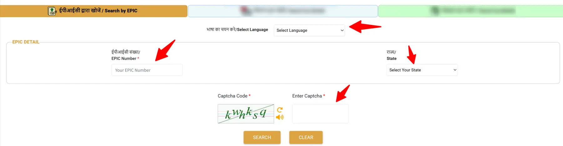 Search by Details