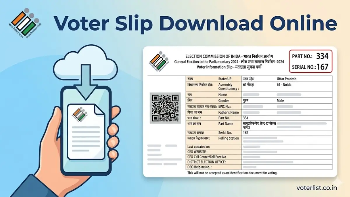 Voter Slip Download