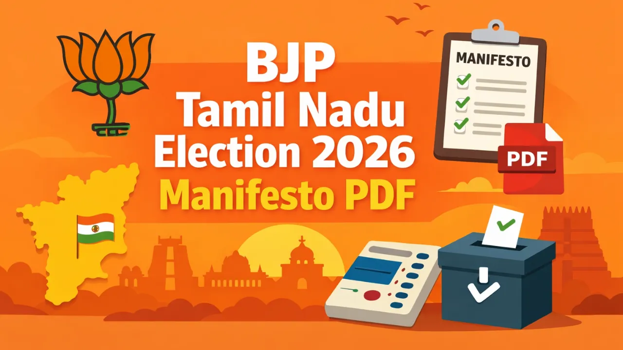 BJP Manifesto for Tamil Nadu Election 2026