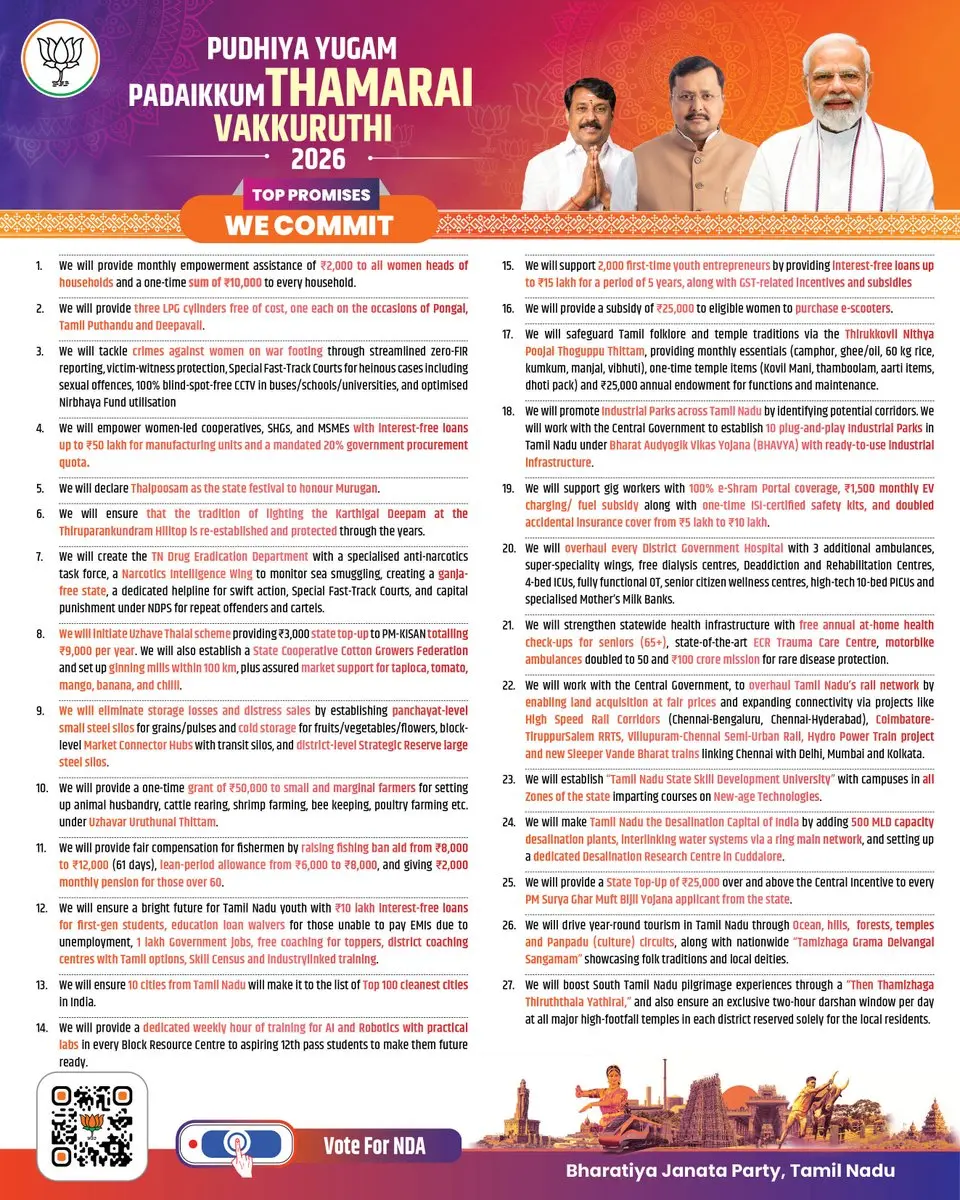 BJP Thamarai Vakkuruthi 2026