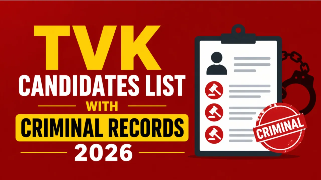 TVK Candidates List with Criminal Records