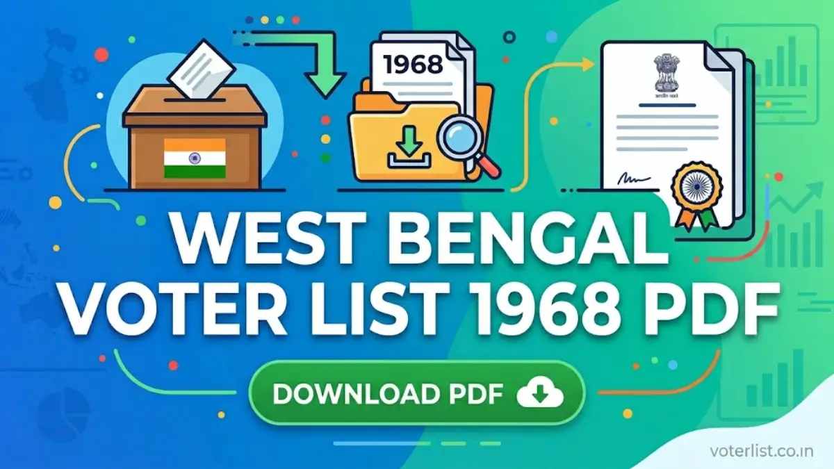 Old Voter List 1968 West Bengal PDF